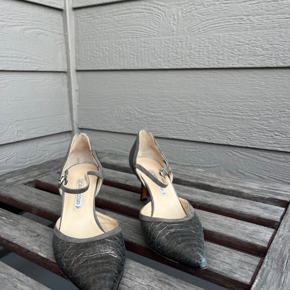 Luciano Padovan Metallic Gray Heels - Picture 3 of 6